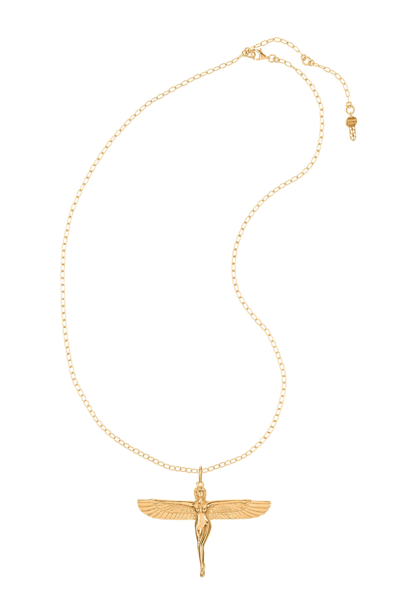 Ishtar necklace. Silver, gold-plated