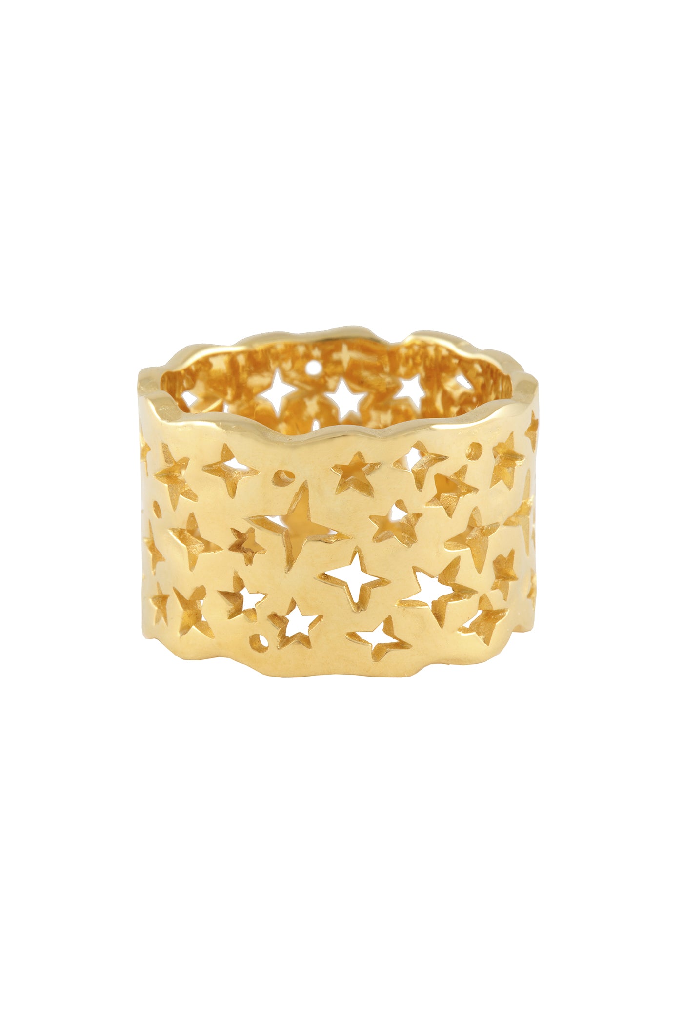 Milky way ring. Gold plated